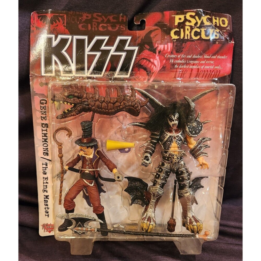 Psycho Circus KISS Gene Simmons Ring Master Action Figures Rare